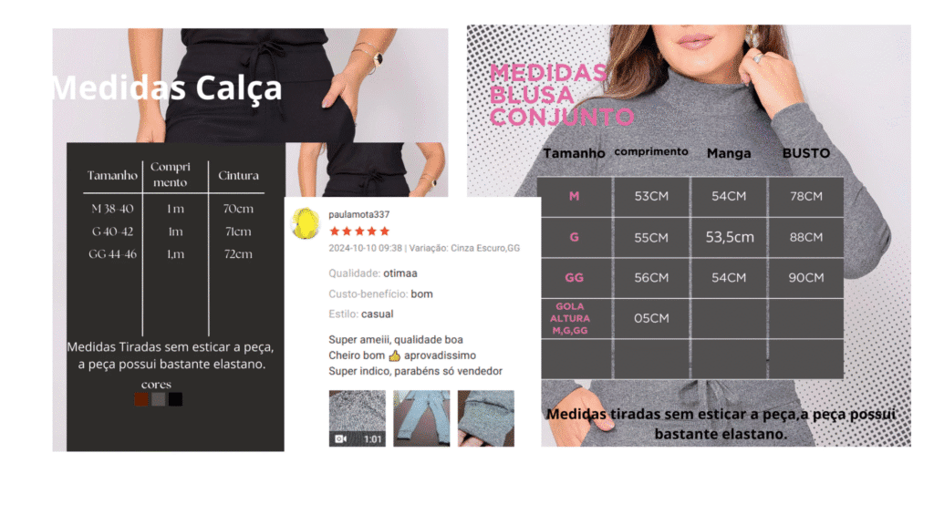 Conjunto Feminino de Frio Calça Jogger
