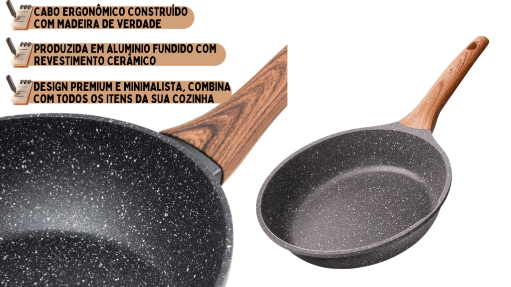 Por que escolher uma frigideira com revestimento cerâmico?