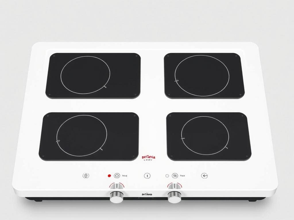 Fogão elétrico Britânia Chef BFE4B com controle de temperatura Fogão elétrico Britânia Chef BFE4B com controle de temperatura
