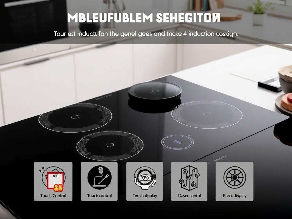 Fogão elétrico Midea Indução MC-IN2201 com controle touch e trava de segurança Fogão elétrico Midea Indução MC-IN2201 com controle touch e trava de segurança