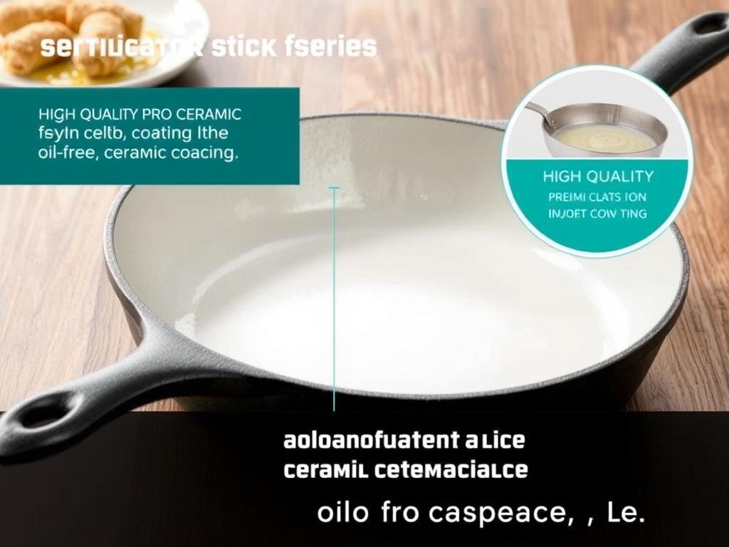 Frigideira Lodge Cast Iron Pro Ceramic com revestimento antiaderente premium que permite fritar sem óleo Frigideira Lodge Cast Iron Pro Ceramic com revestimento antiaderente premium que permite fritar sem óleo