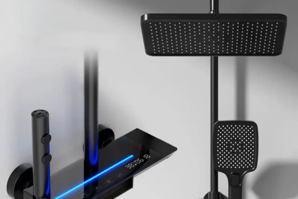 Chuveiro Ducha Elétrico Piano Grafite com LED