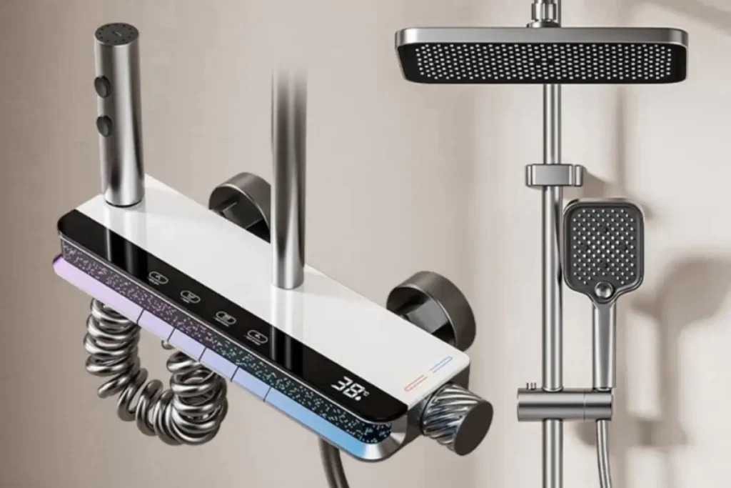 Chuveiro Ducha Elétrico Piano Grafite com LED