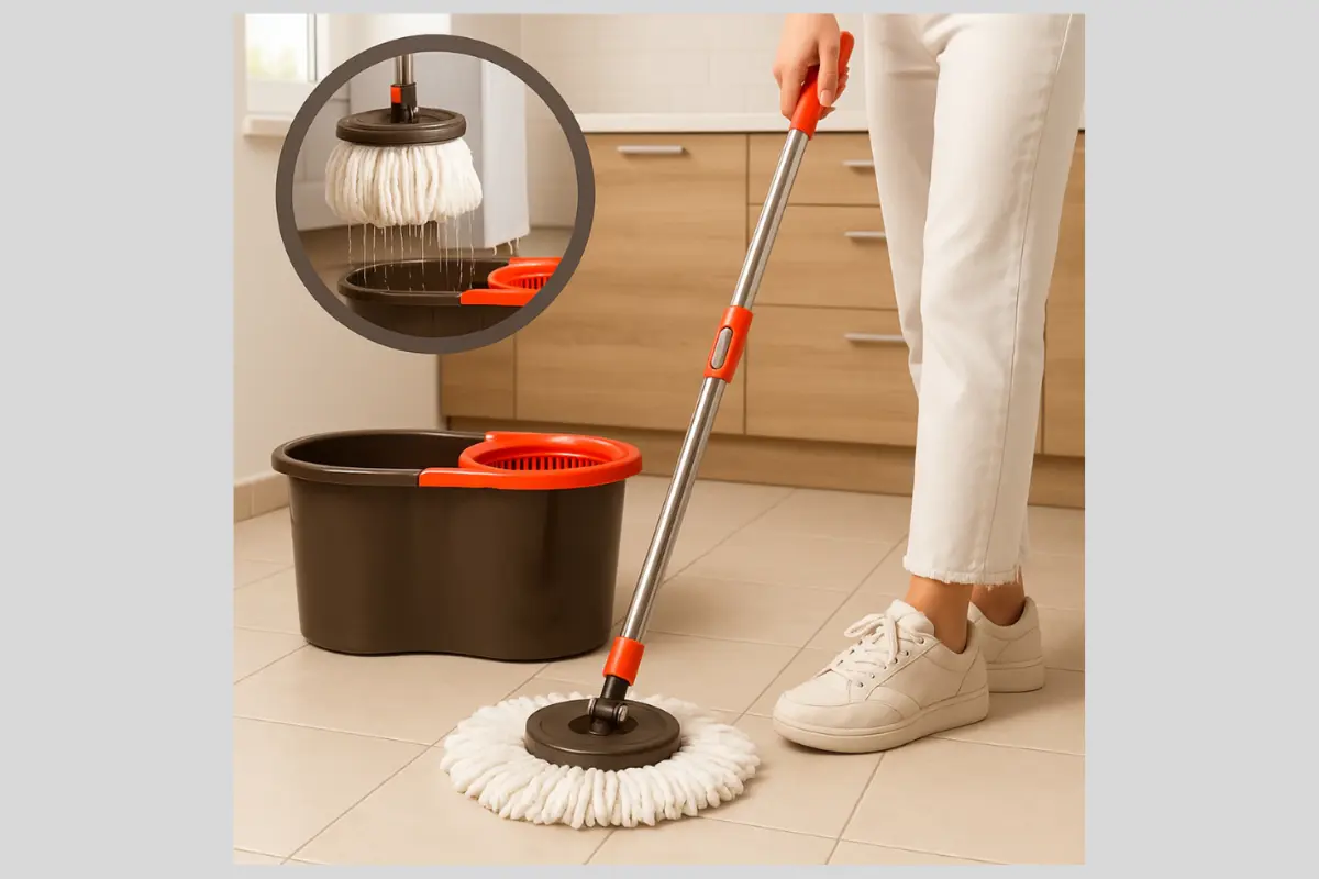 Mop Giratório Cabo Grande de 120 cm 8 Litros